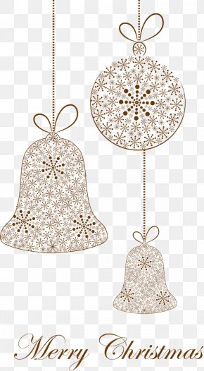 Christmas Bells Silhouette - Christmas Ornament Silhouette Snowflake PNG