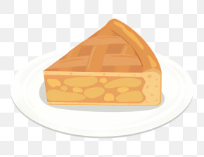 Food - Slice Of Pie On Plate PNG