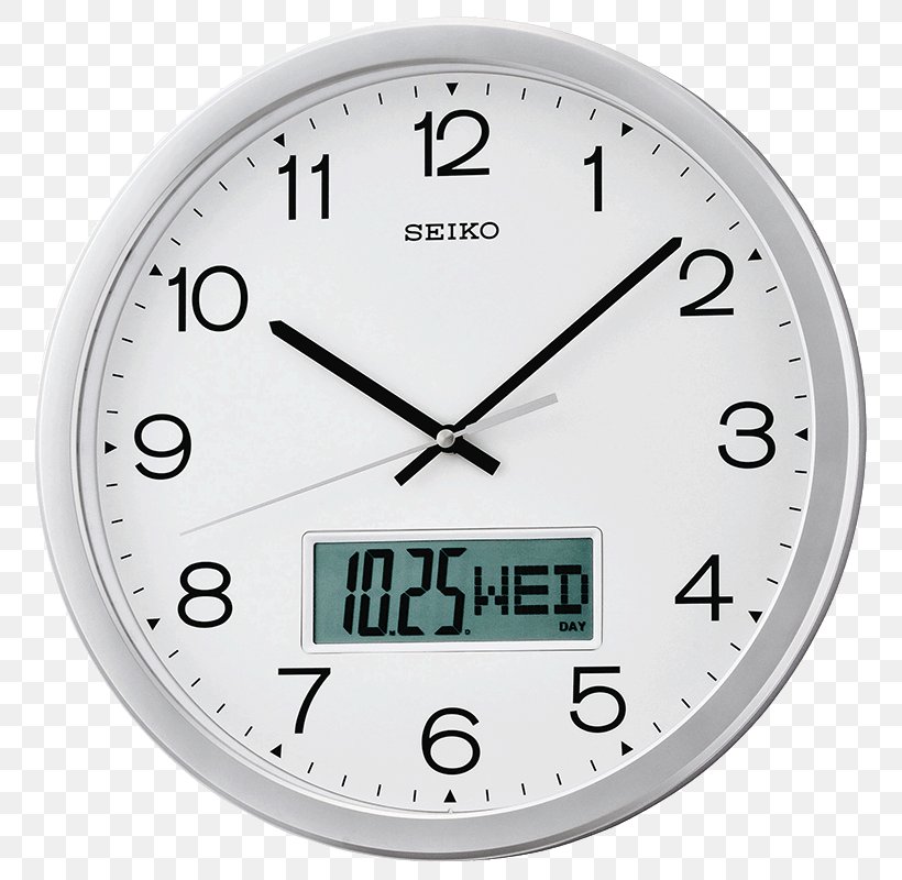 Seiko Plastic Wall Clock 36 8 Cm X 36 8 Cm X 4 3 Cm Black Jam