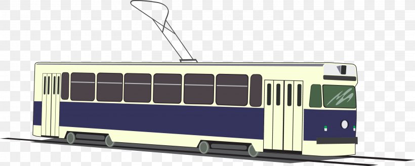 Tram Rail Transport Train Public Transport, PNG, 3051x1222px, Tram, Cartoon, Drawing, Information, Passenger Car Download Free