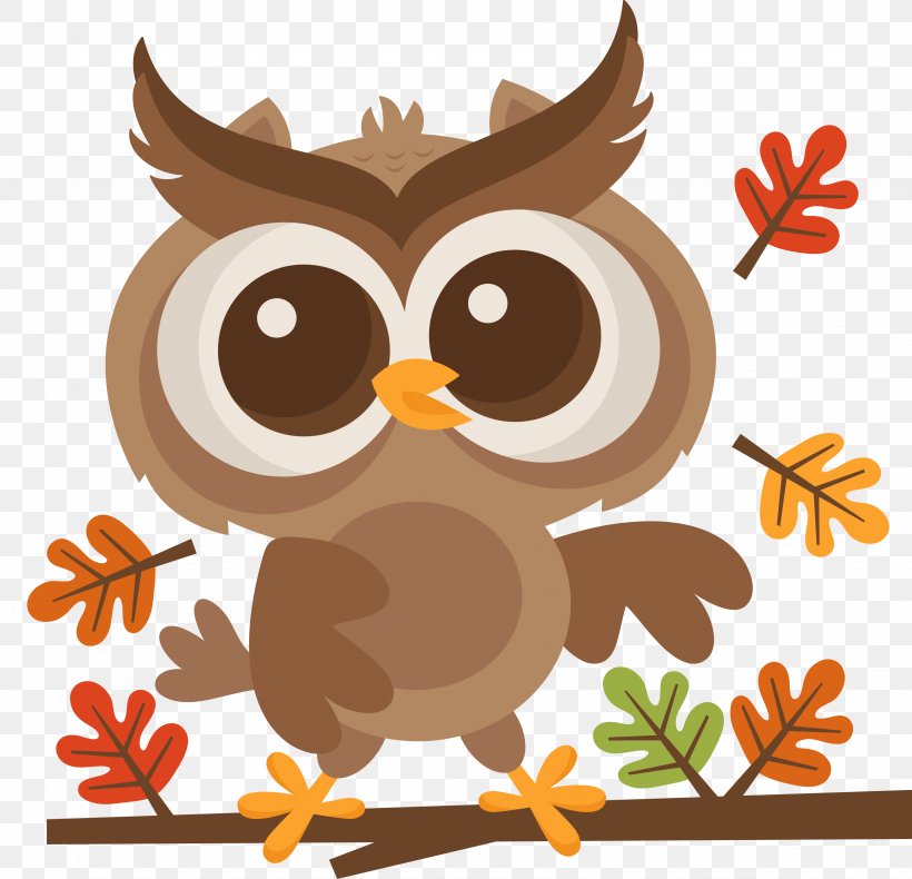 Clip Art For Fall Owl Image, PNG, 3697x3564px, Clip Art For Fall, Autumn, Beak, Bird, Bird Of Prey Download Free