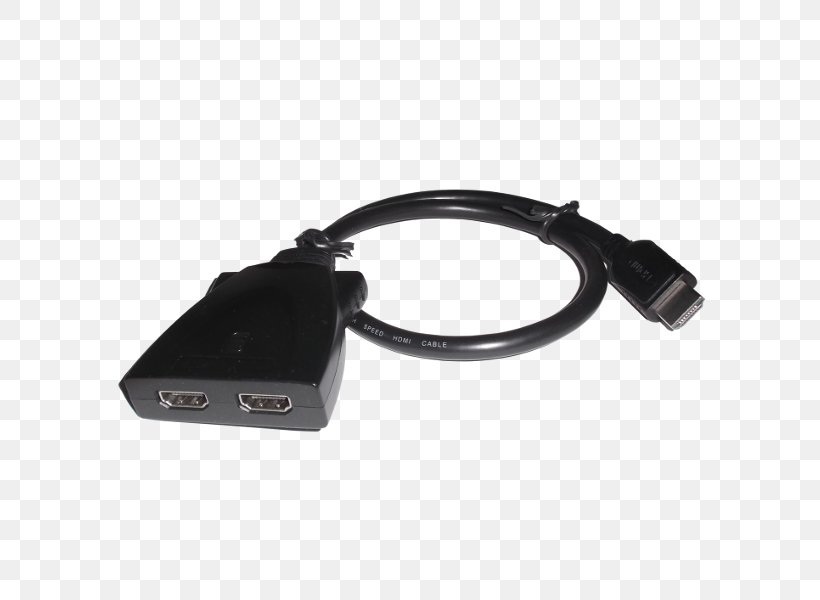 HDMI AC Adapter Electrical Connector Electronics, PNG, 600x600px, Hdmi, Ac Adapter, Adapter, Cable, Data Download Free