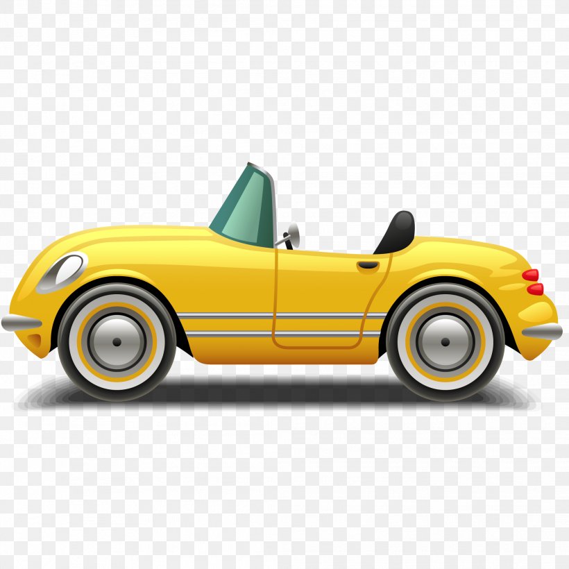 Sports Car Convertible Cartoon, PNG, 2083x2083px, Car, Automotive Design, Cartoon, Compact Car, Convertible Download Free