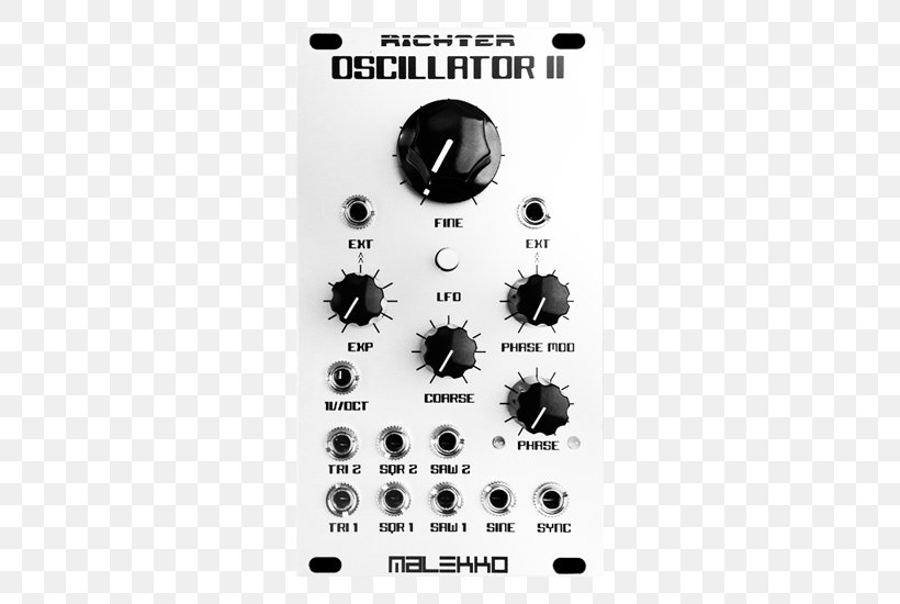 Doepfer A-100 Low-frequency Oscillation Electronic Oscillators Analogue Electronics Modular Synthesizer, PNG, 550x550px, Doepfer A100, Analog Signal, Analogue Electronics, Audio, Black And White Download Free