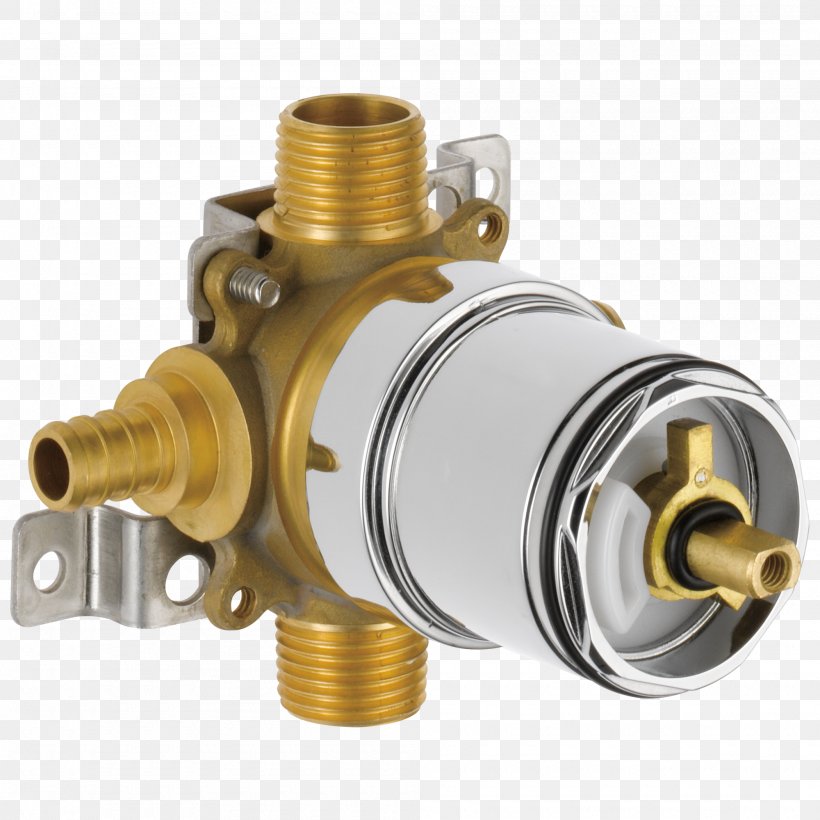 Pressure-balanced Valve Shower Thermostatic Mixing Valve Moen, PNG, 2000x2000px, Pressurebalanced Valve, Bathroom, Bathtub, Brass, Couch Download Free