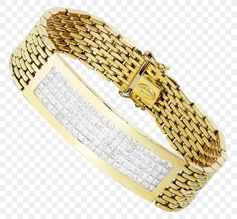 Princess Cut Bracelet Diamond Cut Gold, PNG, 758x758px, Princess Cut, Bangle, Bling Bling, Bracelet, Carat Download Free