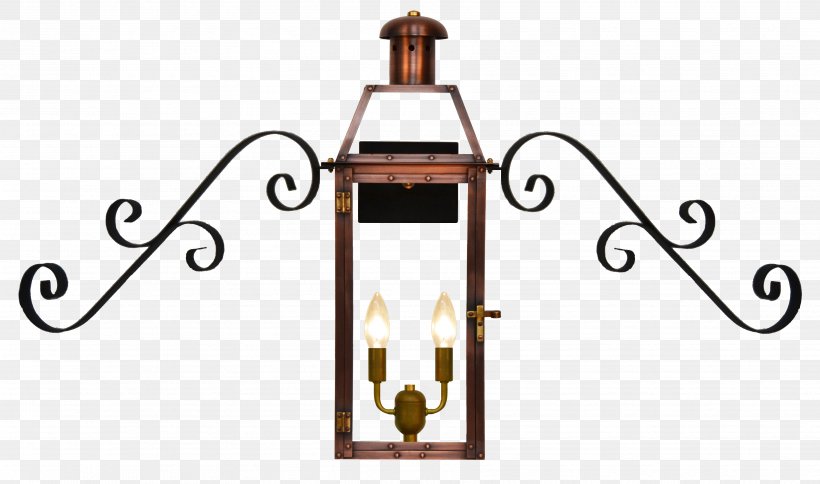 Light Fixture Lantern Gas Lighting French Quarter, PNG, 3555x2101px, Light, Ceiling, Coppersmith, Electricity, Finial Download Free