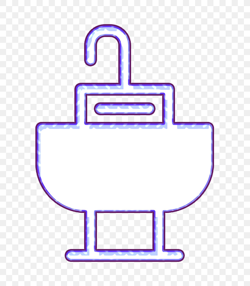 Bathroom Icon Furniture And Household Icon Sink Icon, PNG, 706x936px, Bathroom Icon, Furniture And Household Icon, Line, Meter, Purple Download Free