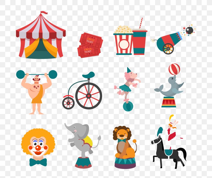 Circus Illustration, PNG, 801x687px, Circus, Area, Artwork, Cartoon, Clown Download Free