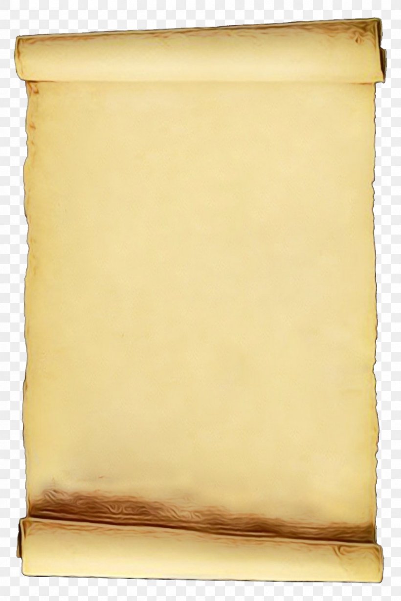 Scroll Yellow Rectangle Paper Furniture, PNG, 853x1280px, Watercolor, Furniture, Paint, Paper, Paper Product Download Free