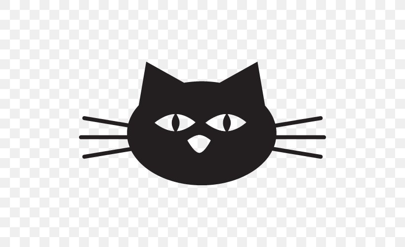 Whiskers Cat Snout Line Clip Art, PNG, 500x500px, Whiskers, Black, Black And White, Black Cat, Black M Download Free