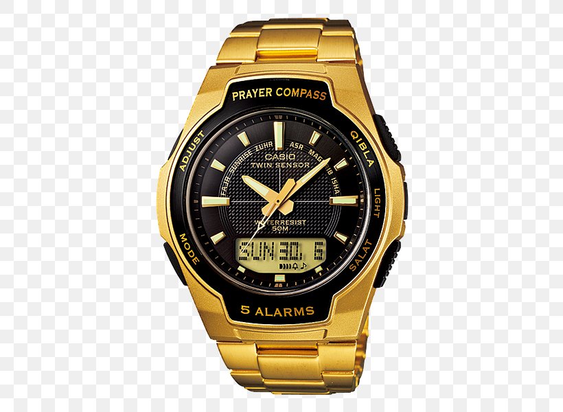 Qibla Compass Watch Casio Pro Trek Clock, PNG, 500x600px, Qibla Compass, Brand, Casio, Casio Edifice, Clock Download Free
