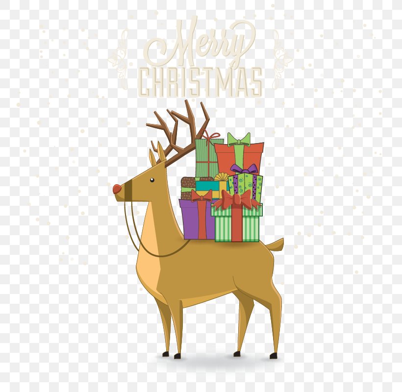 Reindeer Euclidean Vector Christmas Elk, PNG, 800x800px, Reindeer, Christmas, Christmas Decoration, Christmas Ornament, Deer Download Free