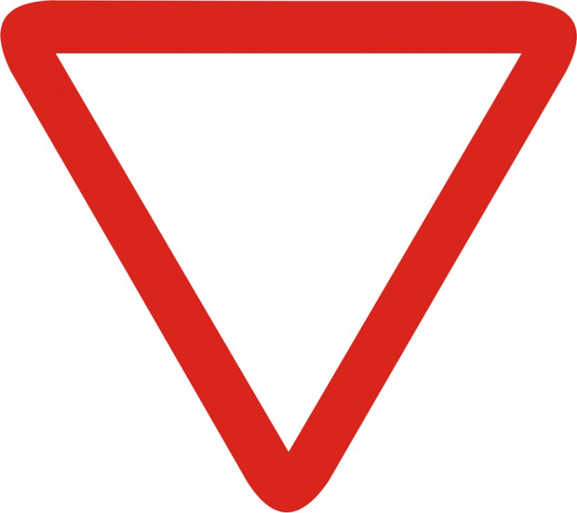 Yield Sign Traffic Sign Stop Sign Road Warning Sign, PNG, 863x768px, Yield Sign, Area, Brand, Driving, Heart Download Free
