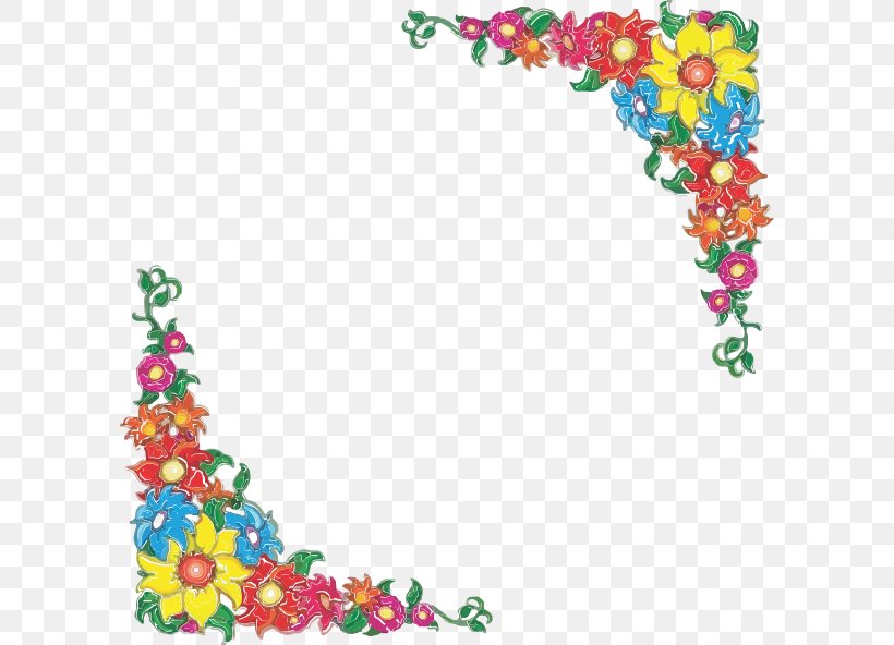 Border Flowers Floral Design Clip Art, PNG, 600x592px, Border Flowers, Area, Art, Body Jewelry, Flora Download Free