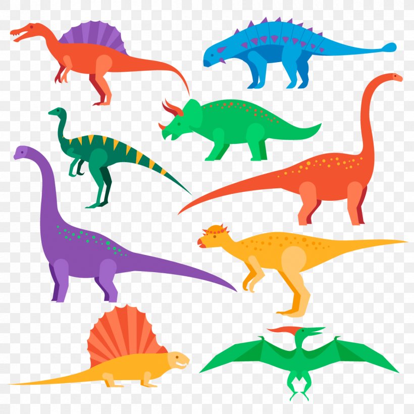 Brachiosaurus Stegosaurus Tyrannosaurus Triceratops Dinosaur, PNG, 1200x1200px, Brachiosaurus, Animal Figure, Area, Artwork, Color Download Free