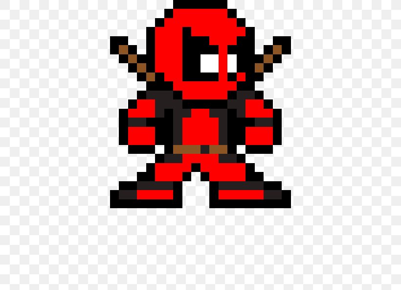 Deadpool Spider-Man Pixel Art Sandman, PNG, 592x592px ...