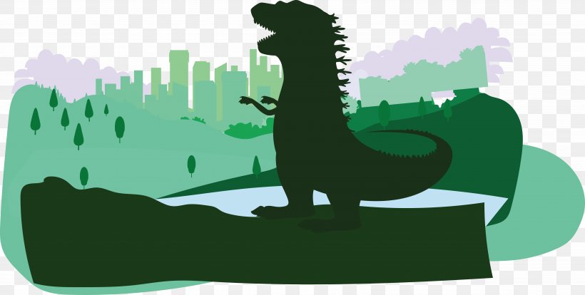 DINOSAURS COUNTER ATTACK 3D Godzilla Euclidean Vector Illustration, PNG, 7639x3862px, Godzilla, Artworks, Brand, Cartoon, Dinosaur Download Free