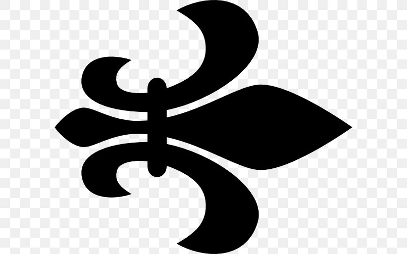 Fleur-de-lis Royalty-free Clip Art, PNG, 600x513px, Fleurdelis, Black And White, Drawing, Flower, Leaf Download Free