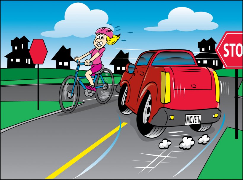 Car Bicycle Cycling Traffic Collision Clip Art, PNG, 1904x1413px, Car, Animation, Automotive Design, Bicycle, Bicycle Safety Download Free