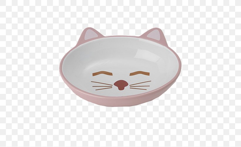 Pink Cat Tableware Dog Bowl, PNG, 668x501px, Cat, Bowl, Box, Cat Food, Cat Like Mammal Download Free