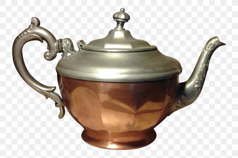 Teapot Copper Manning, Bowman & Co. Pewter Kettle, PNG, 1636x1093px, Teapot, Antique, Brass, Chairish, Company Download Free