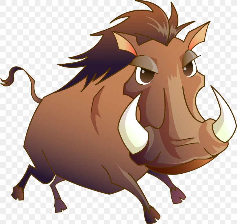 Wild Boar Clip Art Pig Peccary Horse, PNG, 1200x1134px, Wild Boar, Carnivoran, Cartoon, Cattle Like Mammal, Common Warthog Download Free