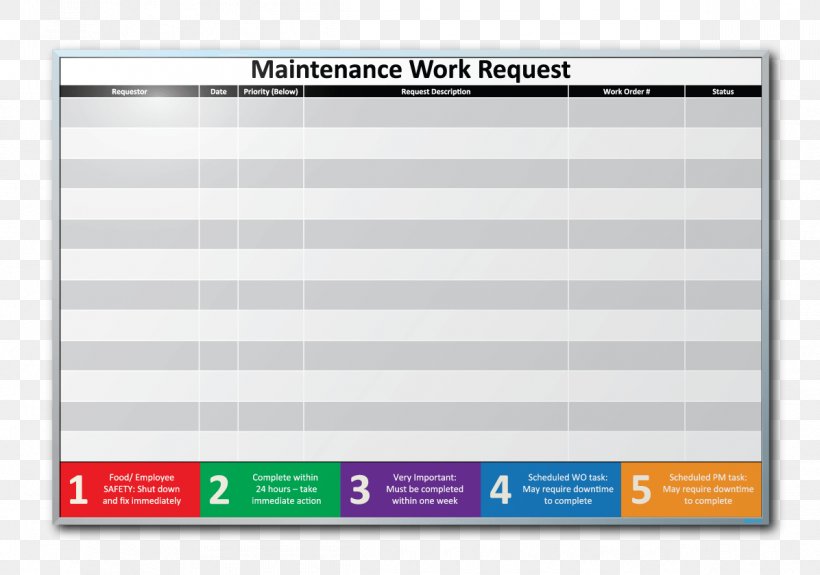 Dry-Erase Boards Preventive Maintenance Work Order Facility Management, PNG, 1196x840px, Dryerase Boards, Brand, Cutting Boards, Facility Management, Golf Download Free