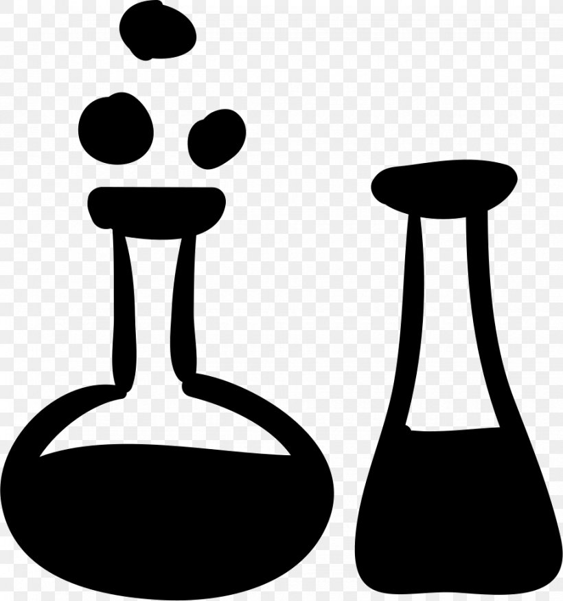 Laboratory Flasks Science Liquid Clip Art, PNG, 920x981px, Laboratory Flasks, Artwork, Beaker, Black And White, Bottle Download Free