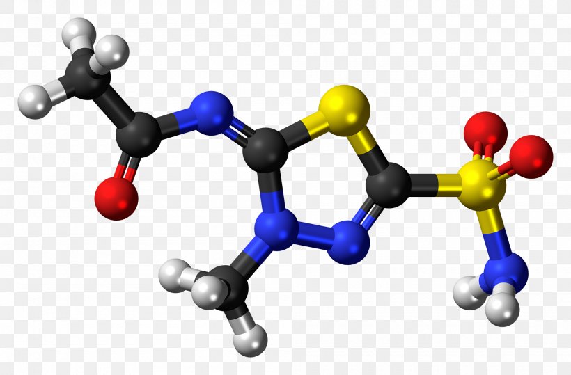 Methazolamide Intraocular Pressure Glaucoma Ball-and-stick Model Acetazolamide, PNG, 2000x1316px, Methazolamide, Acetazolamide, Ballandstick Model, Blue, Body Jewelry Download Free