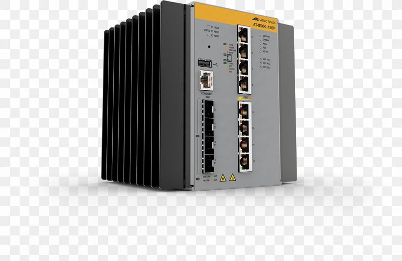 Network Switch Allied Telesis Computer Network Small Form-factor Pluggable Transceiver Gigabit Ethernet, PNG, 1200x779px, Network Switch, Allied Telesis, Computer Component, Computer Network, Computer Port Download Free