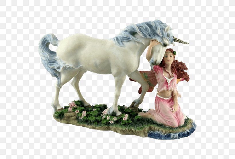 Statue Figurine Unicorn Sculpture Fairy, PNG, 555x555px, Statue, Animal Figure, Art, Enchanted Forest, Equestrian Statue Download Free