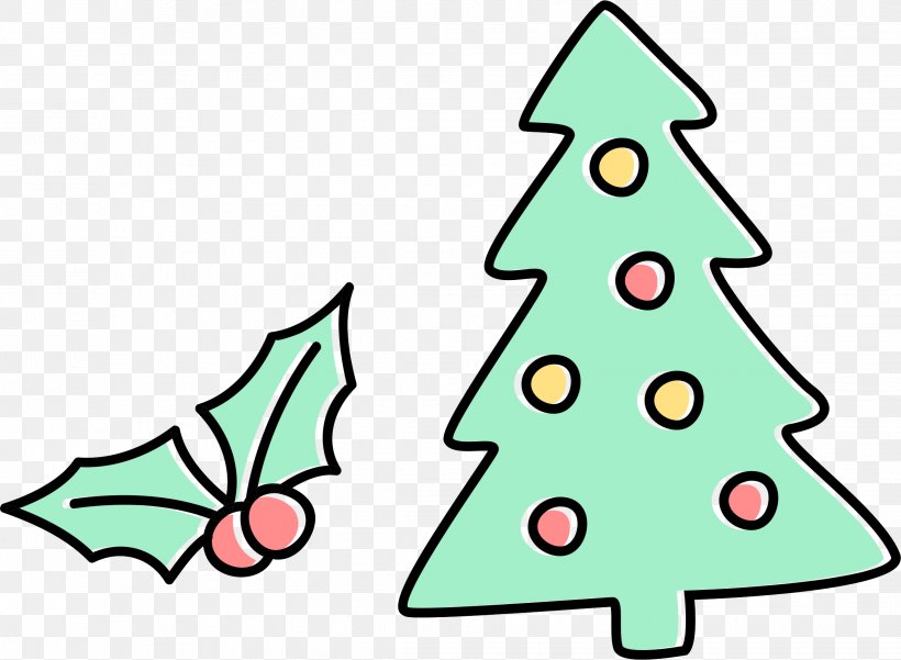 Christmas Tree Santa Claus Clip Art, PNG, 2268x1664px, Christmas Tree, Area, Artwork, Cartoon, Christmas Download Free