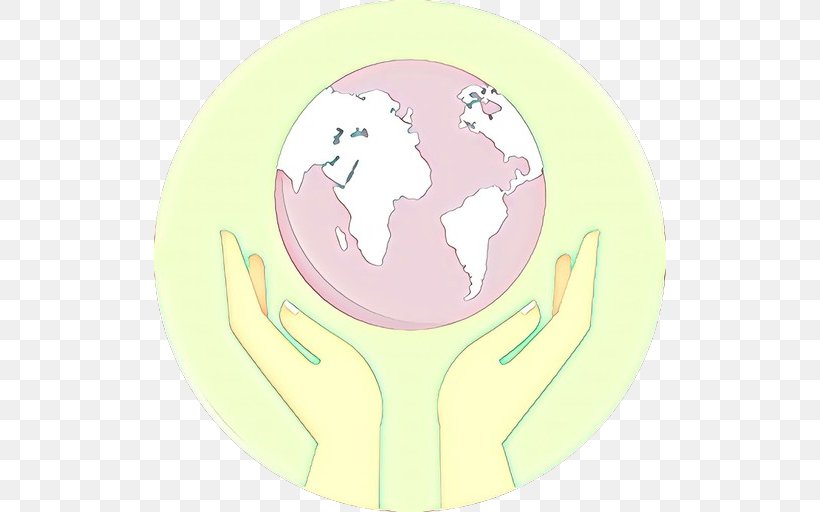 Pink Cartoon Yellow Hand Gesture, PNG, 512x512px, Pink, Cartoon, Gesture, Globe, Hand Download Free