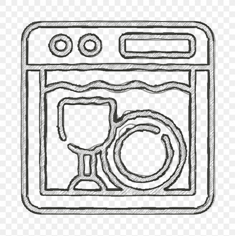 Kitchen Icon Dishwasher Icon Smart Home Icon, PNG, 1250x1256px, Kitchen Icon, Black And White M, Dishwasher Icon, Door, Door Handle Download Free