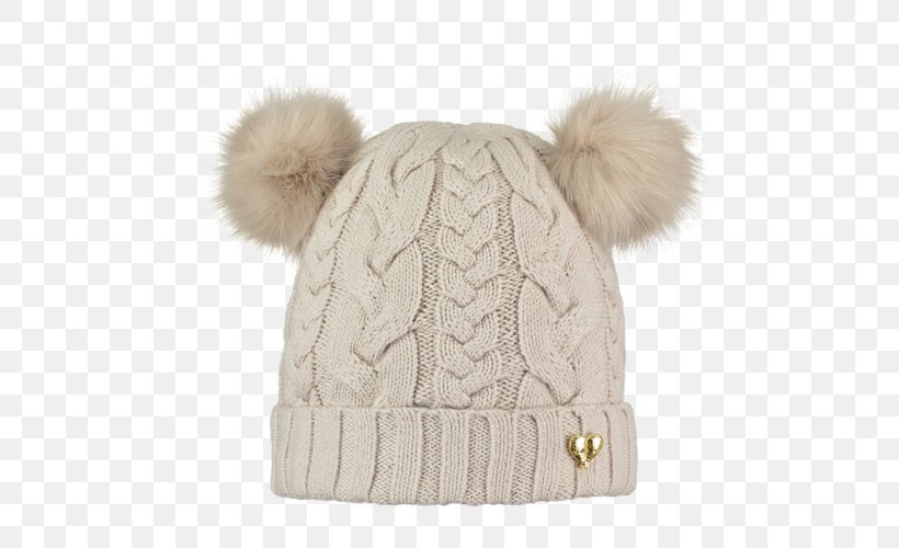 Knit Cap Hat Pom-pom Scarf Fake Fur, PNG, 500x500px, Knit Cap, Beige, Cap, Clothing Accessories, Fake Fur Download Free