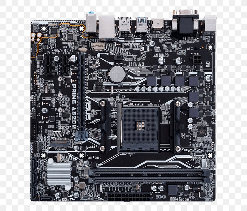 Socket AM4 Motherboard MicroATX ASUS PRIME A320M-K Ryzen, PNG, 700x700px, Socket Am4, Advanced Micro Devices, Asus Prime A320mk, Atx, Central Processing Unit Download Free