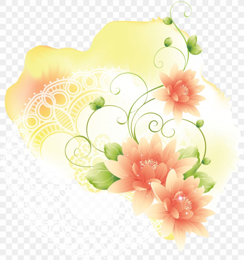 Floral Design Clip Art Image, PNG, 3714x3968px, Floral Design, Cartoon, Cut Flowers, Designer, Flora Download Free