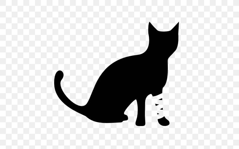 Kitten Black Cat Whiskers Domestic Short-haired Cat Thai Cat, PNG, 512x512px, Kitten, Animal, Black, Black And White, Black Cat Download Free