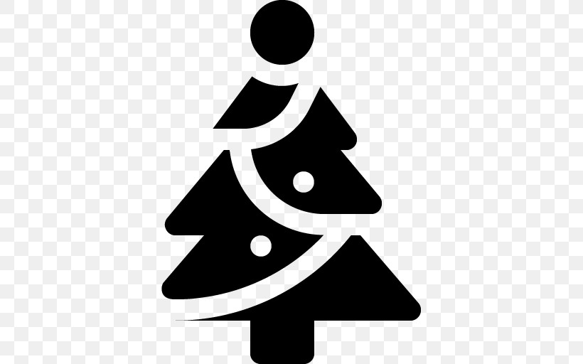 Christmas Tree, PNG, 512x512px, Christmas Tree, Blackandwhite, Christmas Decoration, Conifer, Interior Design Download Free