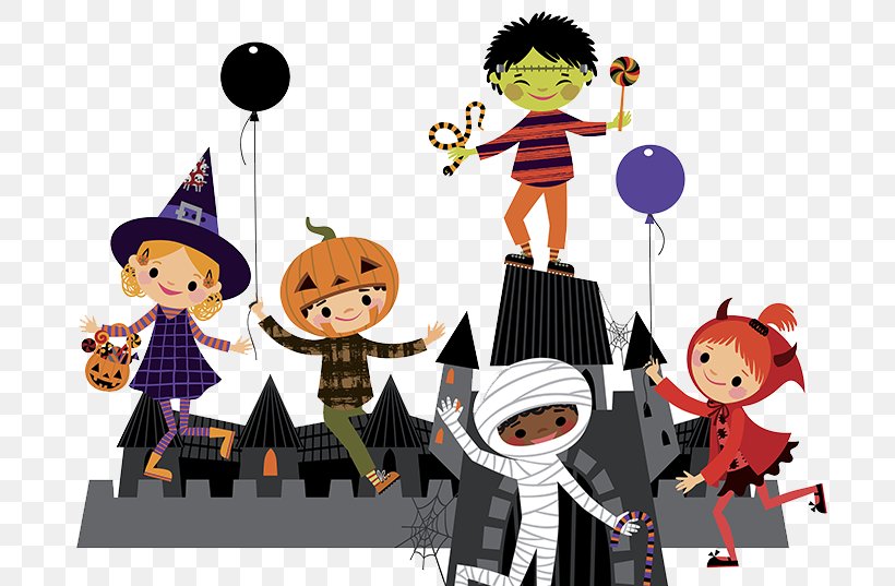 Halloween Costume Child Illustration, PNG, 725x537px, Halloween, Art, Carnival, Cartoon, Child Download Free