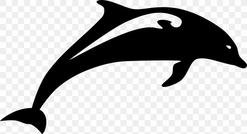 Dolphin Clip Art, PNG, 1920x1046px, Dolphin, Artwork, Beak, Black, Black And White Download Free