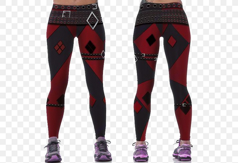 Harley Quinn Leggings Yoga Pants Batman, PNG, 600x563px, Watercolor, Cartoon, Flower, Frame, Heart Download Free