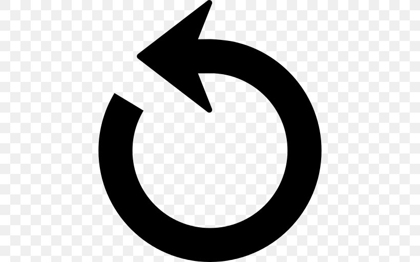 Arrow Circle, PNG, 512x512px, Curve, Blackandwhite, Button, Crescent, Logo Download Free