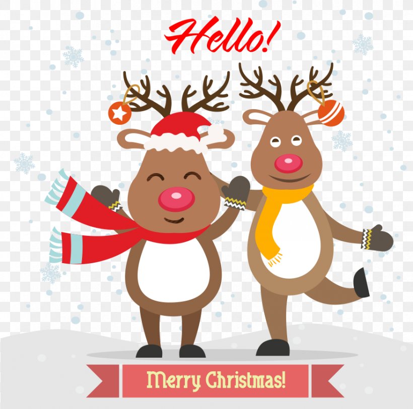 Cartoon Reindeer, PNG, 876x869px, Reindeer, Animal, Cartoon, Christmas, Christmas Decoration Download Free