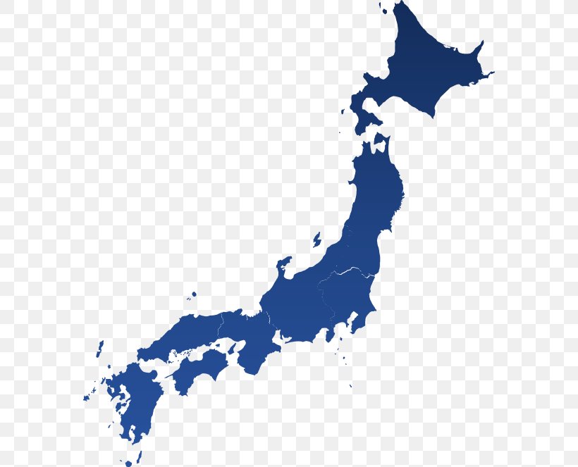 Japan Vector Map Blank Map, PNG, 584x663px, Japan, Area, Blank Map, Blue, Map Download Free