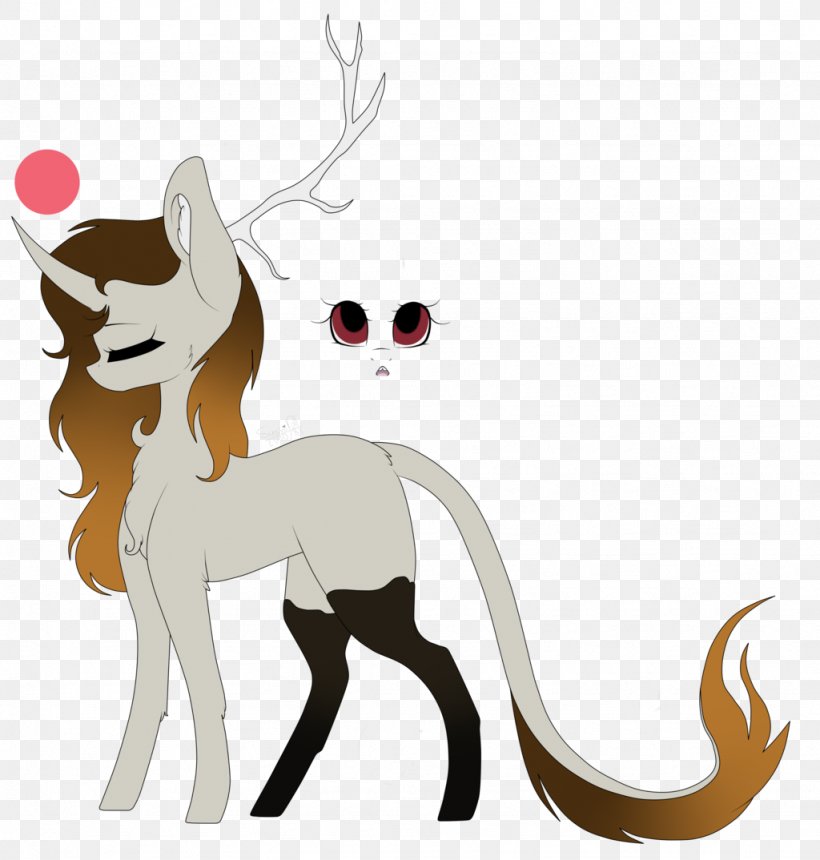 Reindeer Pony Cat Horse, PNG, 1024x1074px, Reindeer, Antler, Art, Canidae, Carnivoran Download Free