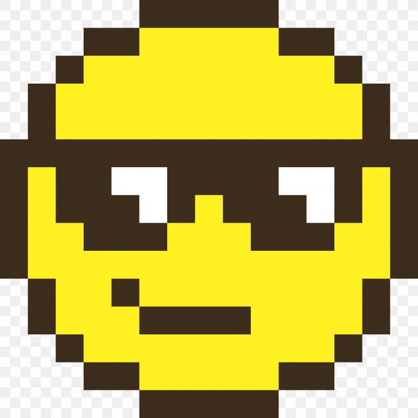 Smiley Pixel Art Emoticon, PNG, 3000x3000px, Smiley, Animation, Art, Bead, Drawing Download Free