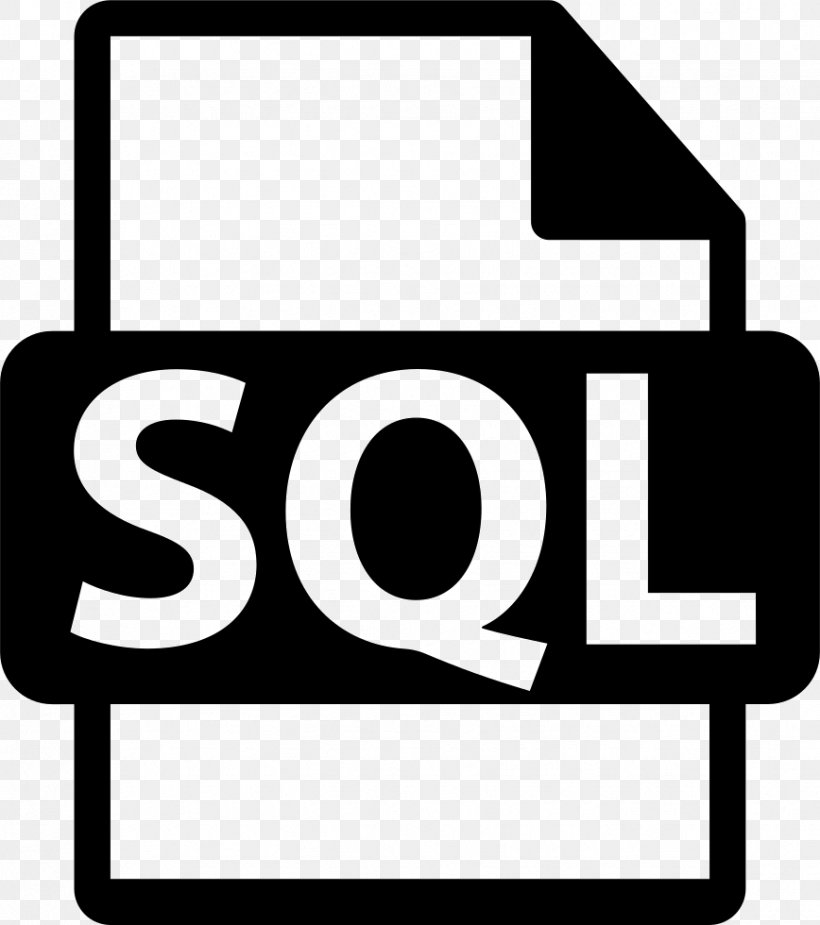 SQL, PNG, 868x980px, Sql, Area, Black And White, Brand, Database Download Free