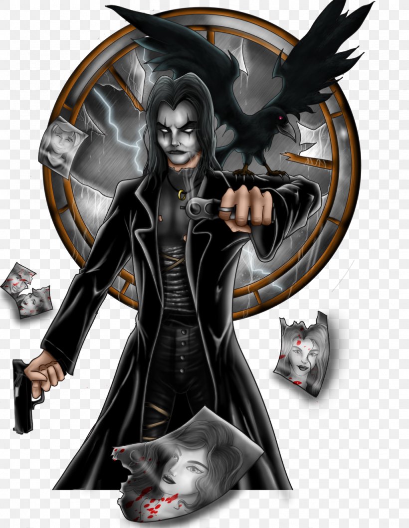 Eric Draven Digital Art The Crow Drawing, PNG, 1024x1323px, Watercolor, Cartoon, Flower, Frame, Heart Download Free